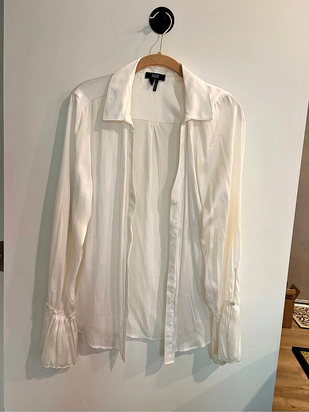 Paige Abriana Shirt White Button-Down